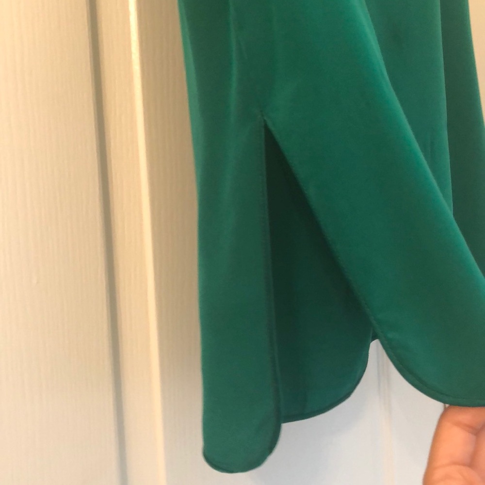 Robert Rodriguez Emerald Green Side Split Hem Tank - image 5